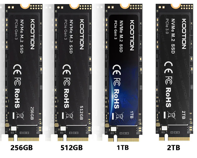 SSD M2 KOOTION X15 NVME 256GB ou 512GB PCIe 3.0x4 M.2 2280 Disco Rígido Interno para Laptop Desktop