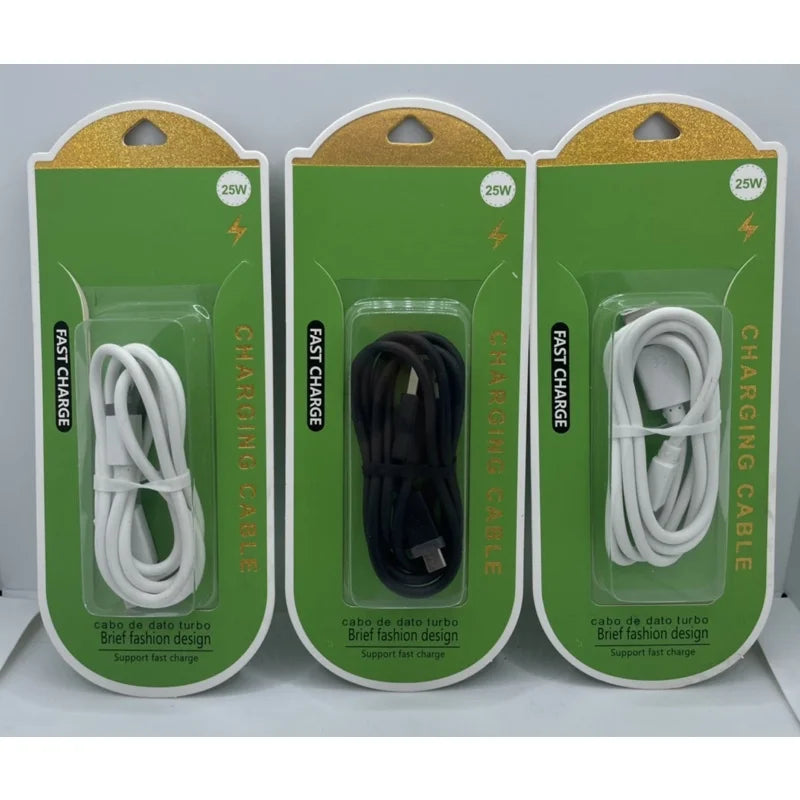 Cabo Micro USB V8 Turbo 25W - Carregamento e Transferência de Dados