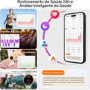 Relógio Feminino AURAFIT ELLA 1, AMOLED 1,32" , 150+ Modos Esportivos, Monitor Ciclo Menstrual, Saúde, Android/iOS