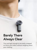 Microfone de lapela sem fio Ulanzi A100 para câmera iPhone 16 15 Pro Max Android DJI Action Pocket 3 com gravação dupla ao vivo