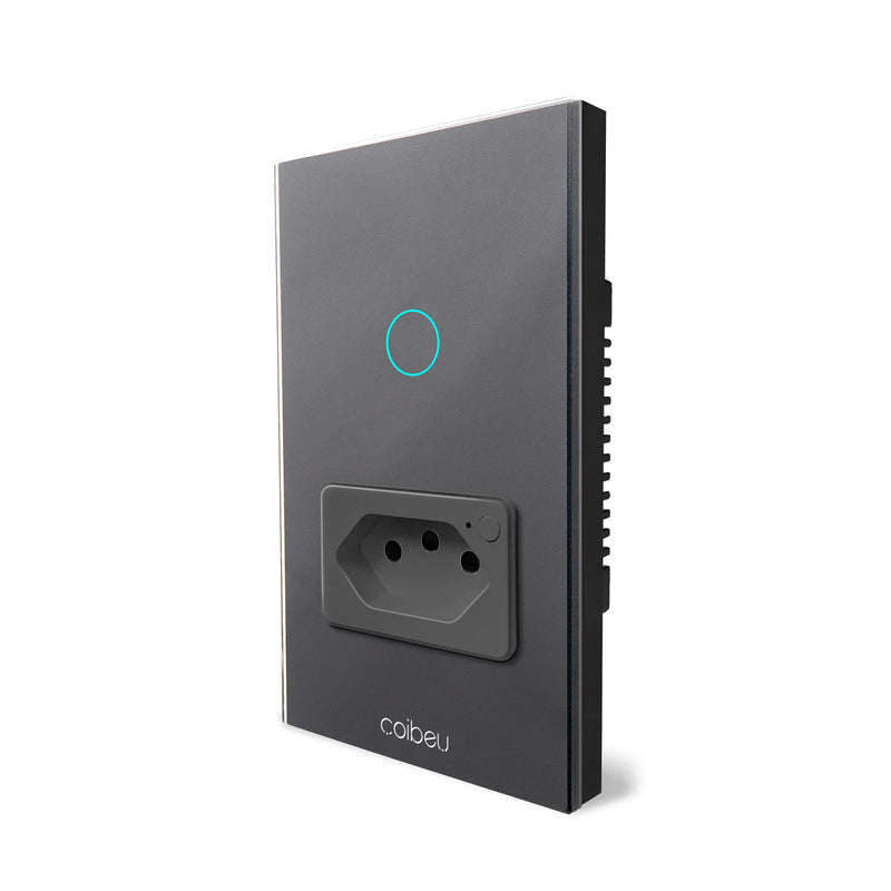 Interruptor Inteligente Tuya Compatível Alexa, Smart Switch com Neutro, APP e WiFi por Toque,