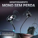 Sistema de monitoramento intra-auricular sem fio mono UHF com 1 saída de loop, saídas separadas, adequado para bandas e estúdios. Phenyx Pro PTM-11
