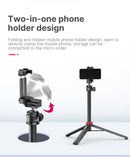 Tripé ULANZI MT-44 Tripé para Smartphones, Vlogs e Câmeras SLR Portáteis com Suporte para Celular e Sapata Fria