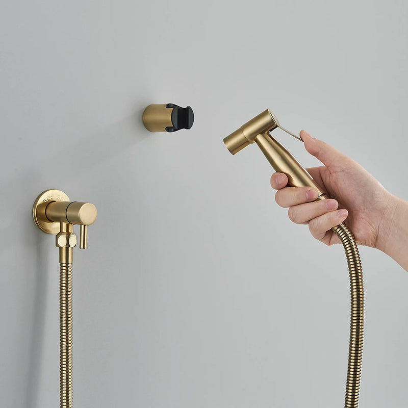 Torneira para bidê de banheiro Uythner, torneira de latão, misturador, chuveiro de água fria, pulverizador, torneira, torneiras para vaso sanitário, alça para vaso sanitário, jato