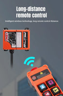 Controle remoto industrial à prova d'água e resistente à poeira para guindaste HENJEL H208 com interruptor de dupla velocidade e controle remoto sem fio de 12 V/24 V CC.