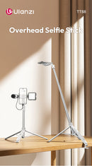 Tripé para celular Ulanzi TT88 de 1,44 m com braçadeira magnética e extensão remota sem fio para transmissão ao vivo e vlog