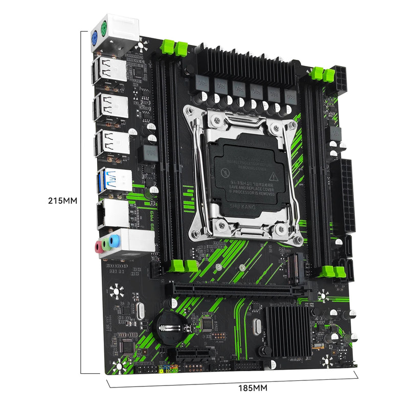 A placa-mãe MACHINIST X99 PR9 suporta processadores Xeon E5 V3/V4 LGA 2011-3, memória RAM DDR4 de quatro canais e slot M.2 PCI-E SATA.