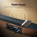 Guitarra eletroacústica silenciosa SONICAKE Brasil para viagem, corpo em mogno maciço, estrutura, recarregável, capa e todos os acessórios.