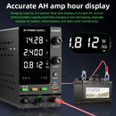 Fonte de alimentação KUAIQU DC 30V 10A, fonte de alimentação de bancada DC regulada por comutação ajustável, 12V 24V 48V 60V 120V, carregamento inteligente