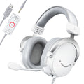Fone de ouvido FIFINE, fone de ouvido USB com conector de 3,5 mm e som surround 7.1, controle de volume e botão de mudo para PC/MAC/PS4/PS5 Mixer-H9