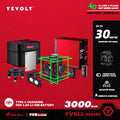 Nível a laser YEVOLT Green Beam, 4 planos, 16 linhas, autonivelante, 360 graus, 3D, que se ajusta ao solo, ferramentas de medição de ladrilhos horizontais e verticais