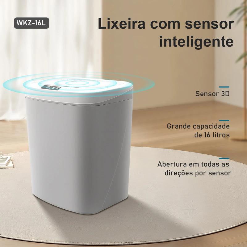 Lixeira de reciclagem automática com sensor/Lixeira de reciclagem automática com sensor, Lixeira de reciclagem inteligente, Lixeira de reciclagem automática para banheiro, Coibeu, Brasil