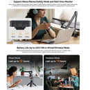 Microfone shotgun sem fio Comica VM40 2.4G supercardióide de dois canais para câmera/smartphone/PC e transmissões ao vivo no YouTube.