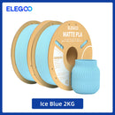 Filamento PLA fosco ELEGOO 1 kg, filamento FDM para impressora 3D de 1,75 mm, precisão dimensional de +/- 0,02 mm, bobina de papelão de 1 kg (2,2 lbs)
