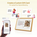 ARZOPA Porta-Retratos Digital com Tela Sensível ao Toque de 10,1" e Wi-Fi | Presente Ideal para a Família | Compartilhe Fotos e Vídeos pelo Aplicativo | D10 Dourado Metálico