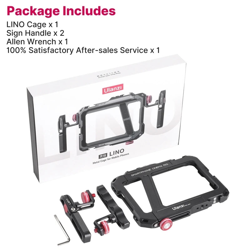 Capa protetora universal para smartphone Ulanzi Lino com alça lateral para iPhone 16, 15, 14, 13, 12 Pro Max, Samsung, Xiaomi e OPPO