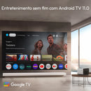 Projetor BYINTEK R90 Max 4K Full HD 1080P 2200 Anis Lumens Android 11.0 WiFi 6 Foco Automático Vídeo Home Cinema Projetores