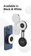 Ulanzi LM19 MagSafe Light Luz portátil para selfies para iPhone 16 15 14 13 12 Pro Max Suporte de luz de preenchimento para selfies e vídeos Vlog