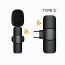Microfone tipo C sem fio para transmissão ao vivo, jogos, gravação de áudio e vídeo, redução de ruído