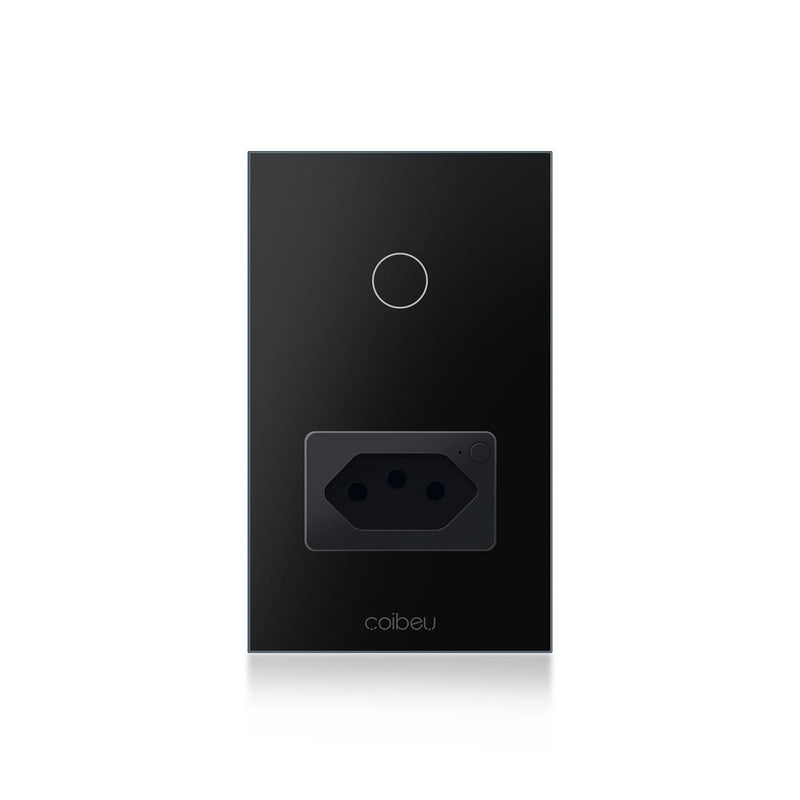 Interruptor Inteligente Tuya Compatível Alexa, Smart Switch com Neutro, APP e WiFi por Toque,
