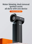 Ventilador Turbo Booster TF40 sem escovas, portátil, com alta potência de 500g, soprador de ar potente para remoção de água, ideal para camping e churrasco.