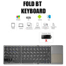 Brasil Teclado dobrável bluetooth mini teclado bluetooth com teclado touchpad sem fio teclado português brasileiro/inglês