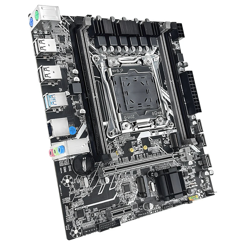 Kit de placa-mãe SOYO X99 com processador Xeon E5 2650 V4 LGA2011-3, 16 GB de RAM DDR4 (1x16 GB) de 2133 MHz e SSD NVMe M.2 SATA para computador desktop.