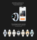 AURAIF ELLA 4: Smartwatch feminino com múltiplos modos esportivos, chamadas via Bluetooth e mostradores personalizáveis.