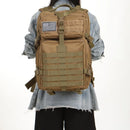 Mochilas impermeáveis de nylon 1000D para atividades ao ar livre, esportivas, táticas, para acampamento, caminhadas, pesca, caça, mochila 25L/50L