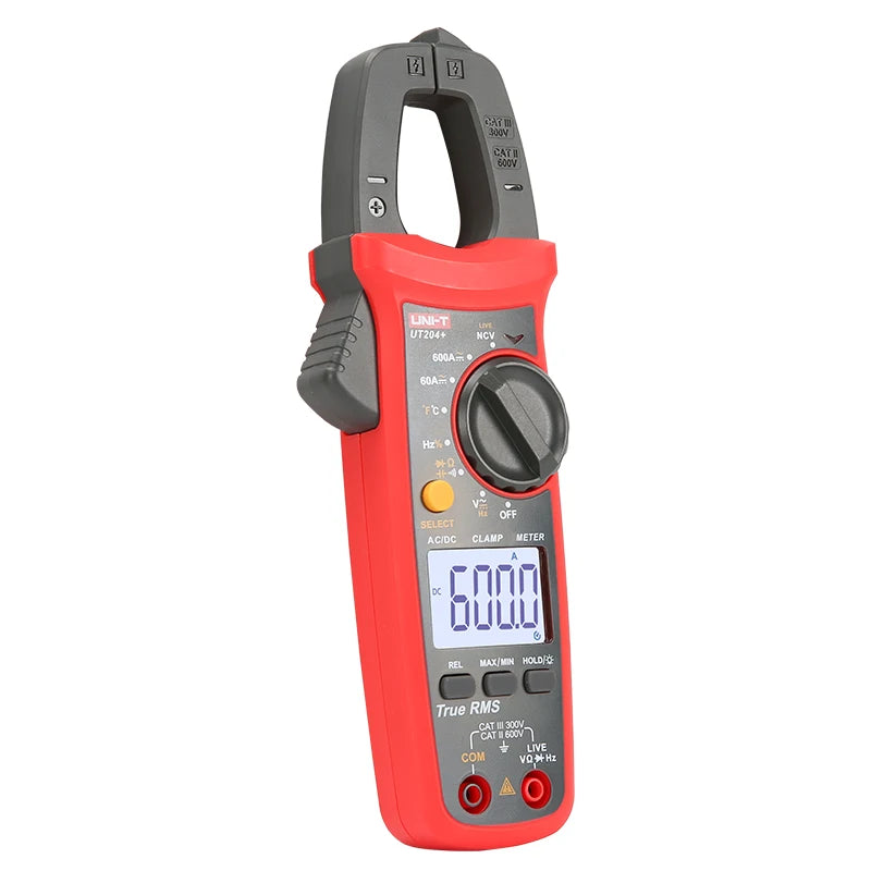 Alicate Amperímetro UNI-T UT204 Plus UT210E UT210D AC/DC Voltímetro Digital Amperímetro Alicate Multímetro Multitester Elétrico Profissional