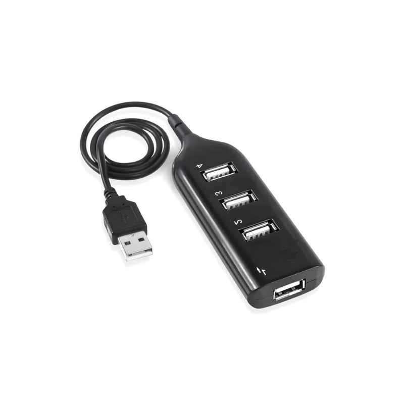 Hub Com 4 Portas USB 2.0 Convencional 480Mbps para Computador e Notebook