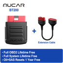 MUCAR BT200/BT200 PRO Ferramenta de Diagnóstico Automotivo Bluetooth com Reset de Óleo, Imobilizador e SAS 15 - Leitor de Códigos OBD2 para Diagnóstico Completo do Sistema