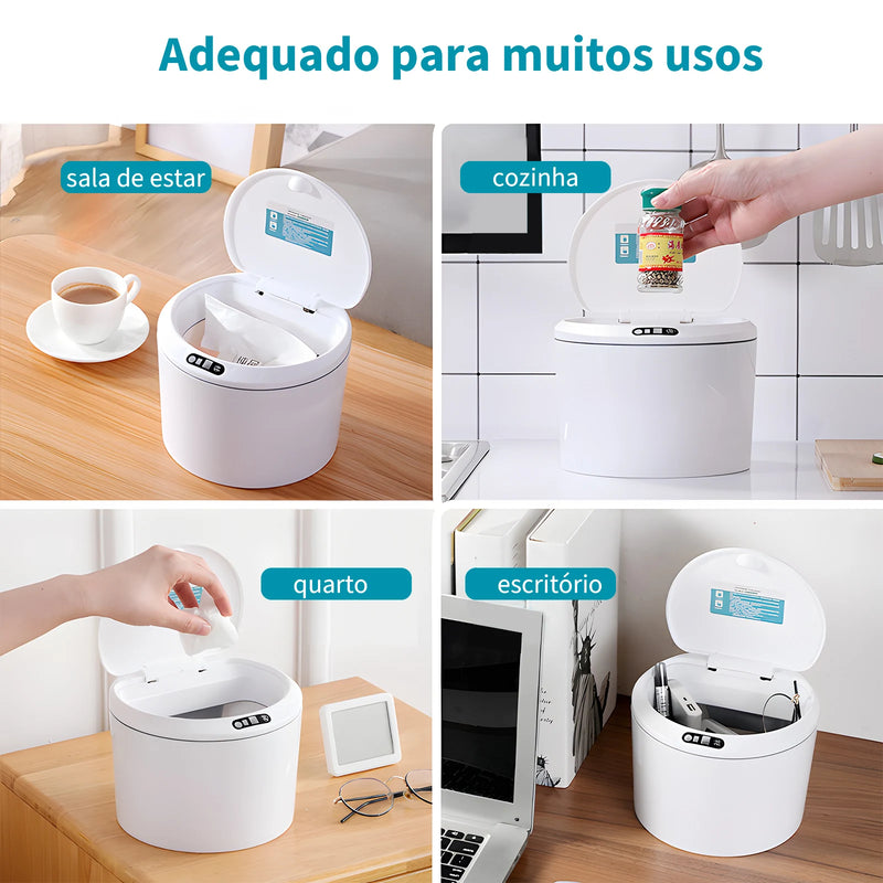 lixeira com sensor automático e inteligente de 3 litros