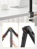Suporte para microfone de mesa VIJIM LS24, braço de microfone com suspensão ajustável em 360° e parafuso de 1/4, suprimentos para estúdio fotográfico