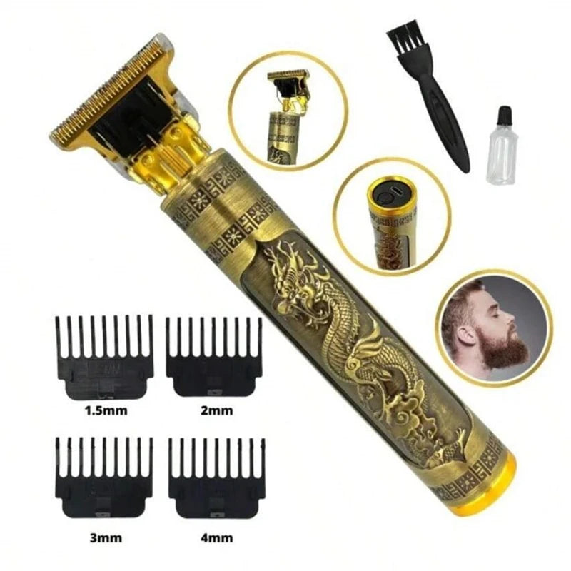 Máquina de barbear masculina, barbeador elétrico de designer, máquina de barbear refinadora de barba, cortador de cabelo