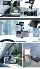 Kit de suporte de carro com ventosa Ulanzi para câmera de ação de celular GoPro Hero Insta360 DJI Magic Arm com rotação flexível e vidro que suga