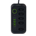 Soquete de extensão e filtro de linha elétrica USB