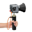 Punho de bateria ZGCINE ZG-H90 Pro com pino de localização Arri flexível e suporte com rotação de 180° para flashes Amaran, Sokani e Godox.