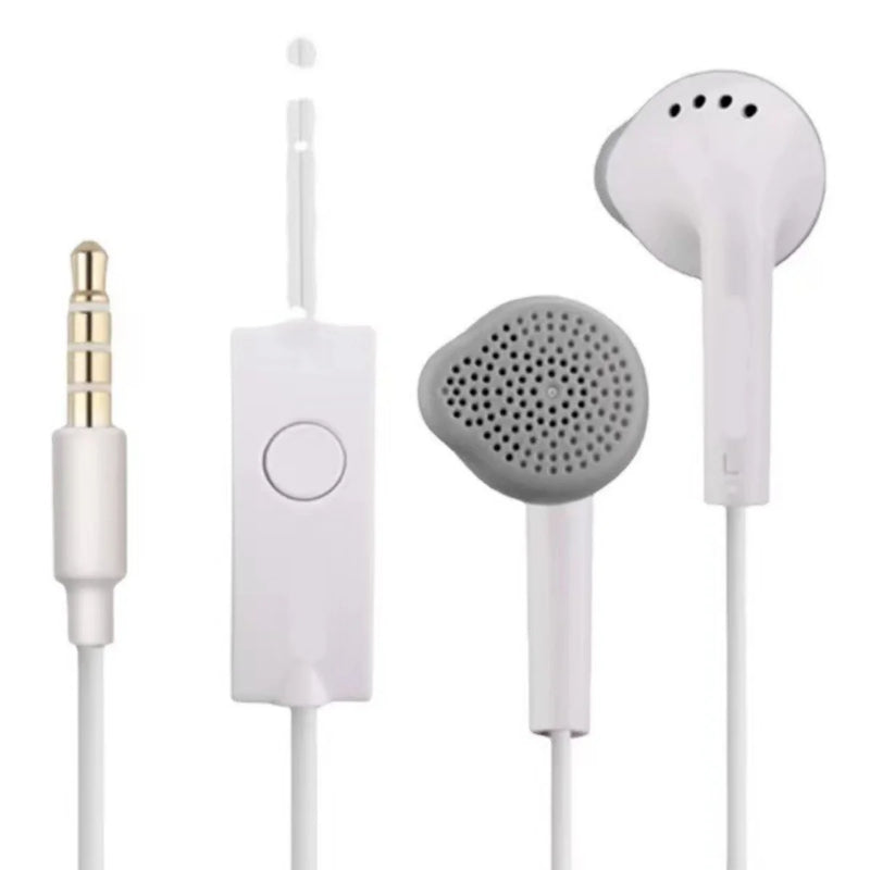 Fones de ouvido com microfone com cancelamento de ruído, fones de ouvido universais com controle remoto para chamadas.