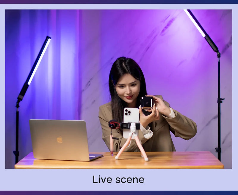 Ulanzi i-Light VL119 RGB Bastão de luz portátil LED RGB 2500-9000K - Iluminação fotográfica Tubo magnético Luz para vídeo Vlog