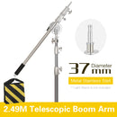 Tripé de pressão de ar de 290 cm com rolamento de 10 kg para câmera, suporte de luz de aço inoxidável para anel de luz, transmissão ao vivo no YouTube e fotografia, macio