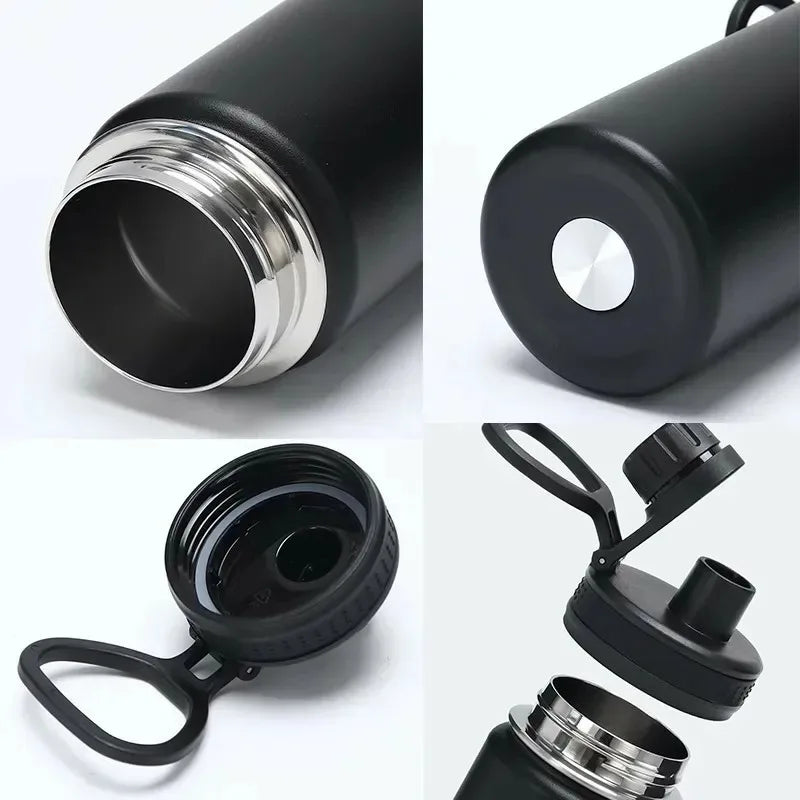 Garrafa Térmica em Aço Inox 800ml Tampa Com Bico e Com Peneira - Gelado ou Quente