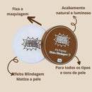 Pó Facial Fixador com Efeito Protetor e Superpoderes para Maquiagem