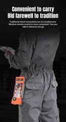 Controle remoto industrial à prova d'água e resistente à poeira para guindaste HENJEL H208 com interruptor de dupla velocidade e controle remoto sem fio de 12 V/24 V CC.