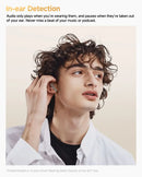 Fones de ouvido QCY MeloBuds Pro ANC Bluetooth 5.3 sem fio 46dB híbrido ANC Hi-Res LDAC fones de ouvido 6 microfones 34h detecção intra-auricular