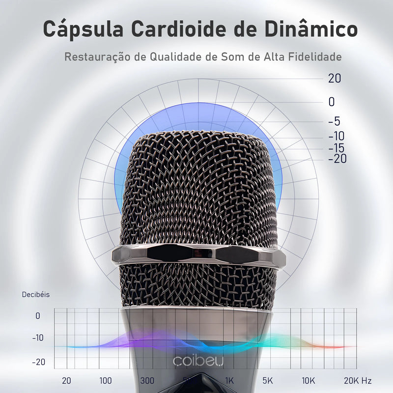Microfone sem fio karaokê profissional Sennheiser
