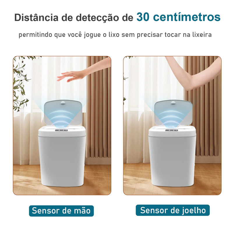 Lixeira de reciclagem automática com sensor/Lixeira de reciclagem automática com sensor, Lixeira de reciclagem inteligente, Lixeira de reciclagem automática para banheiro, Coibeu, Brasil