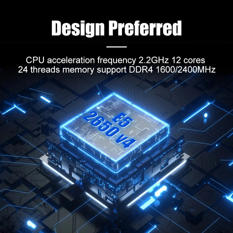 Kit de placa-mãe SOYO X99 com processador Xeon E5 2650 V4 LGA2011-3, 16 GB de RAM DDR4 (1x16 GB) de 2133 MHz e SSD NVMe M.2 SATA para computador desktop.