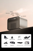 Projetor BYINTEK R90 Max 4K Full HD 1080P 2200 Anis Lumens Android 11.0 WiFi 6 Foco Automático Vídeo Home Cinema Projetores