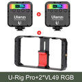 Ulanzi Smartphone Cage Filmmaking Case Small U Rig Hand Grip Phone Video Stabilizer com Cold Mount para iPhone 13 14 15 Android